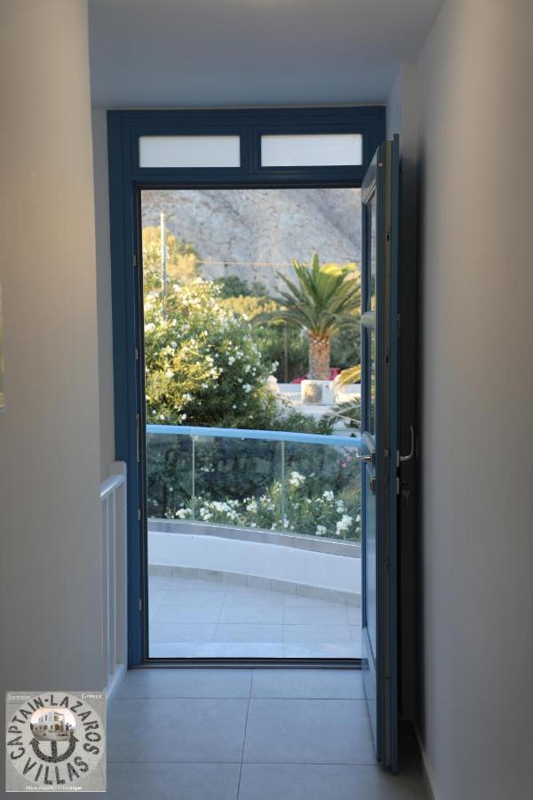 Located By The Sea One Beachfront Private Captain Lazaros Pool Villa With Loft In 750Sqm Spacious Private Plot-Jacuzzi-Sunrelax-Furnished Terace-Gazebo-Private Parking,Sleep 3 Adults And 2 Children, Just Steps From The Black Beach-Seaview Perissa  Esterno foto