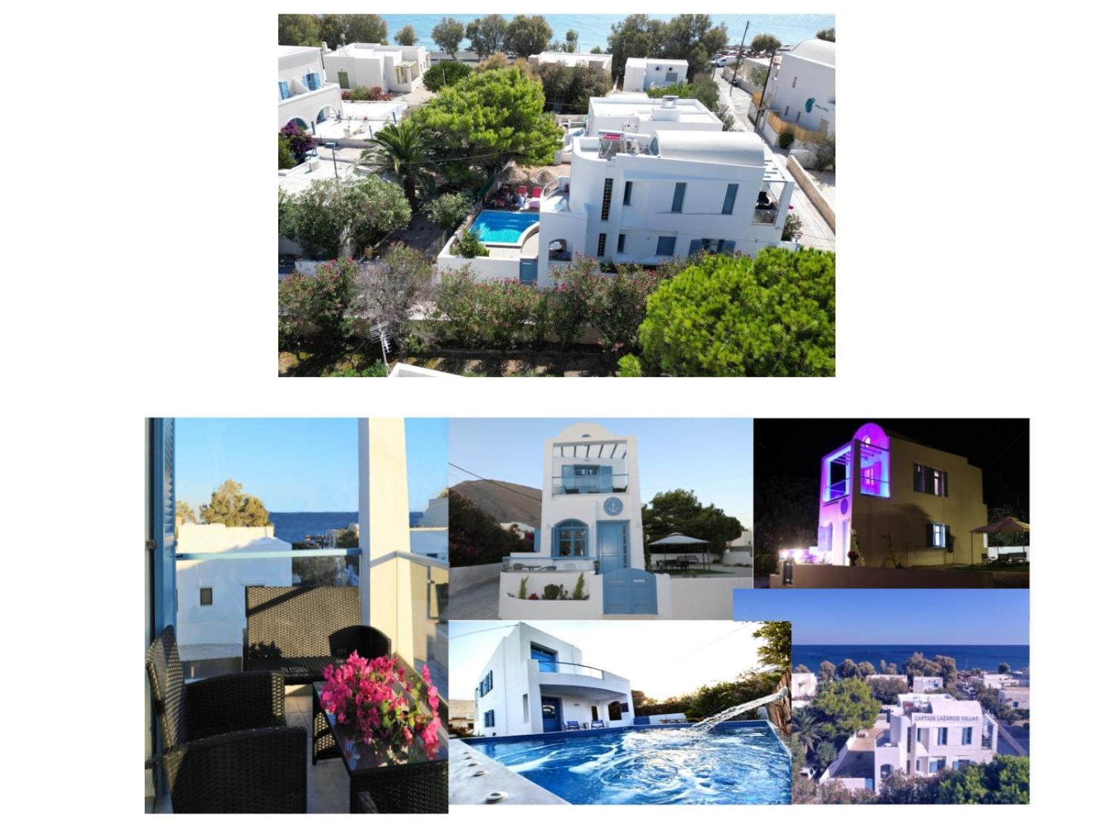 Located By The Sea One Beachfront Private Captain Lazaros Pool Villa With Loft In 750Sqm Spacious Private Plot-Jacuzzi-Sunrelax-Furnished Terace-Gazebo-Private Parking,Sleep 3 Adults And 2 Children, Just Steps From The Black Beach-Seaview Perissa  Esterno foto