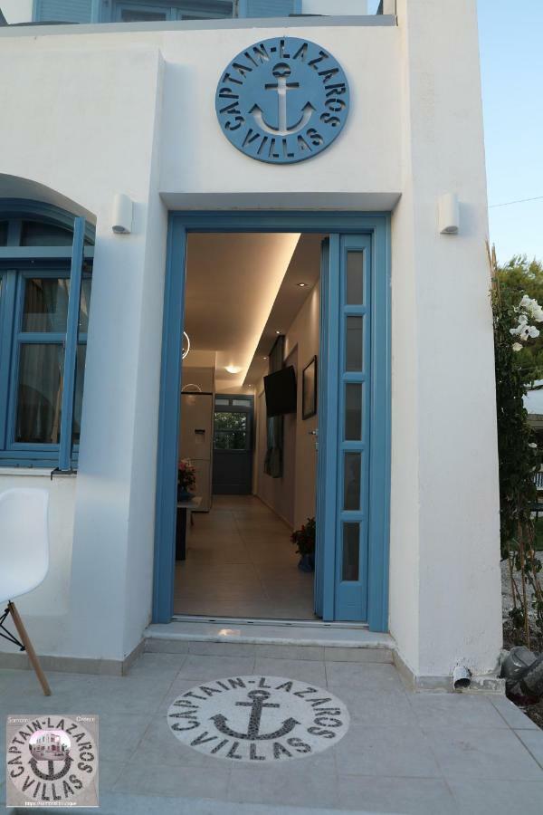 Located By The Sea One Beachfront Private Captain Lazaros Pool Villa With Loft In 750Sqm Spacious Private Plot-Jacuzzi-Sunrelax-Furnished Terace-Gazebo-Private Parking,Sleep 3 Adults And 2 Children, Just Steps From The Black Beach-Seaview Perissa  Esterno foto